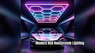 14 Εξάγωνο φως LED RGB Αναβαθμίστε τον χώρο σας άμεσα