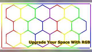 15 Εξάγωνο RGB LED Φωτιστικό Οροφής Αναβάθμιση Έξυπνου Φωτισμού