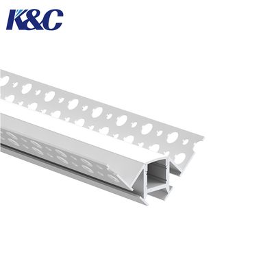 Καλή τιμή 6063 Aluminum Alloy Recessed LED Mounting Profile with PMMA Diffuser for W64.0 × H45.0mm Strip Lighting Systems σε απευθείας σύνδεση