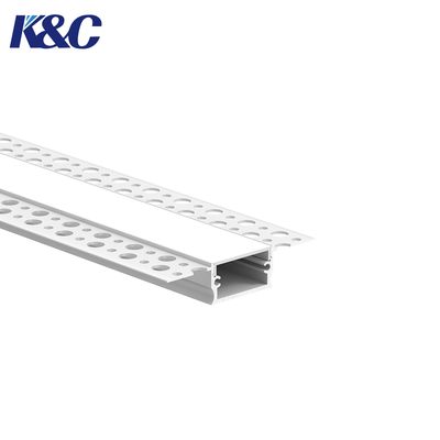 Προφίλ LED αλουμινίου 6063 W64.0 × H14.0mm με πλάτος PCB έως 11.0mm για κανάλι LED Strip χωνευτό