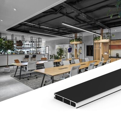 Καλή τιμή Προφίλ αλουμινίου λωρίδας LED προσαρμοσμένου μήκους με κράμα αλουμινίου 6063 και ηλεκτροστατική βαφή για φωτισμό λωρίδας LED σε απευθείας σύνδεση