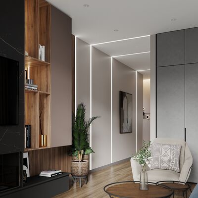 Καλή τιμή K5 Ανοδιωμένο Προφίλ Αλουμινίου Εσοχής LED με Διαχύτη PMMA για Ενσωματωμένη Εγκατάσταση Ταινίας LED σε απευθείας σύνδεση