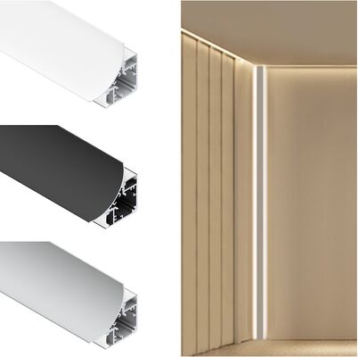 Καλή τιμή 6063 T5 LED προφίλ γωνίας από κράμα αλουμινίου με ανωτισμένη επιφάνεια για διακοσμητικό φωτισμό σε απευθείας σύνδεση