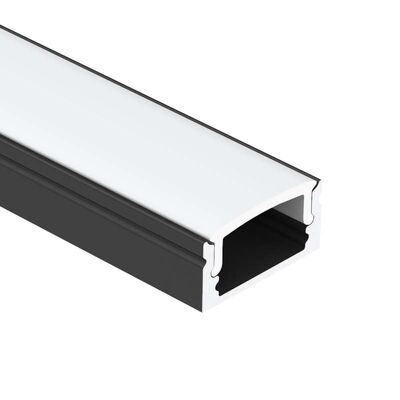 Καλή τιμή K17 Επεκπεραίωση LED Αλουμινίου Προφίλ με PMMA PC Diffuser για 12mm LED Strip σε 6063 T5 κράμα σε απευθείας σύνδεση