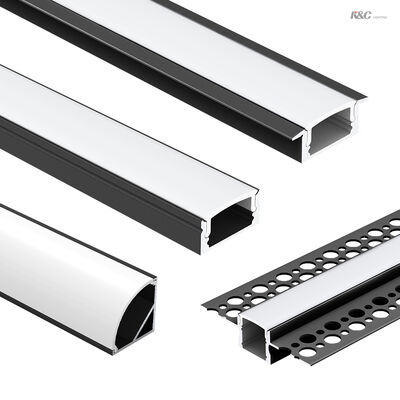 Καλή τιμή 6063 T5 Κράμα Αλουμινίου Προφίλ LED Αλουμινίου με 5ετή Εγγύηση για Λωρίδες LED έως 12mm Πλάτος σε απευθείας σύνδεση