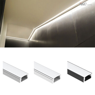 Καλή τιμή 6063 T5 Αλουμινένιο κράμα LED Strip Channel με 50000 ώρες εργασίας και W17.0*H9.0mm Μέγεθος για επιφανειακή τοποθέτηση σε απευθείας σύνδεση