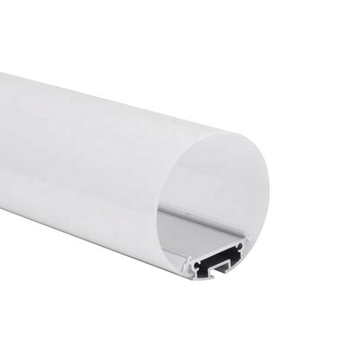 Καλή τιμή 60 mm Στρογγυλό Αλουμίνιο 6063-T5 LED Strip Προφίλ Αλουμινίου με κάλυμμα διάχυσης KN9 σε απευθείας σύνδεση