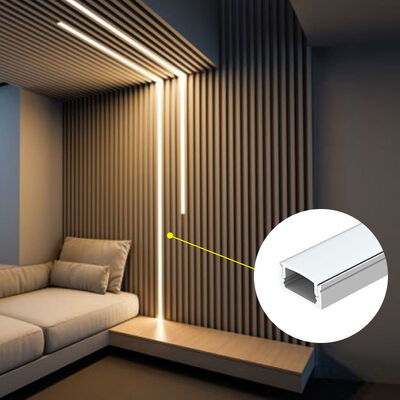 Καλή τιμή 6063 T5 Αλουμινένιο κράμα LED Strip Channel με PC διάχυτο κάλυμμα για επιφανειακά τοποθετημένο γραμμικό φωτισμό Διαδικτυακά