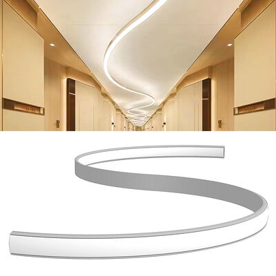 Καλή τιμή 6063 T5 Λωρίδα LED από κράμα αλουμινίου Προφίλ αλουμινίου με οξείδωση αμμοβολής και κατεύθυνση σκίασης πάνω και κάτω σε απευθείας σύνδεση