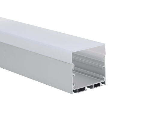 Καλή τιμή W50*H50mm αμμόστρωση 6063 σχεδιαγράμματος αλουμινίου λουρίδων των οδηγήσεων κάλυψη διασκορπιστών PC T5 σε απευθείας σύνδεση